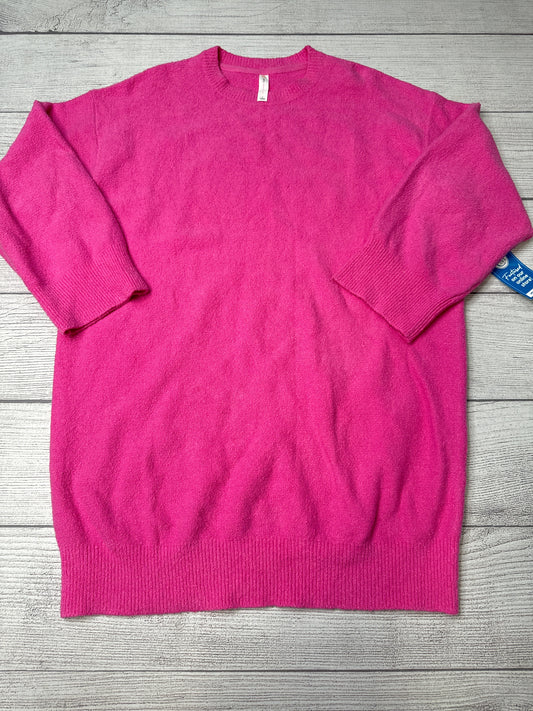 Sweater By Anthropologie In Pink, Size: L