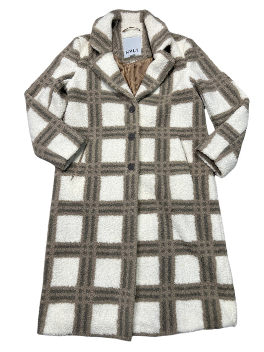 Coat Faux Fur & Sherpa By NVLT Anthropologie In Plaid Pattern, Size: M