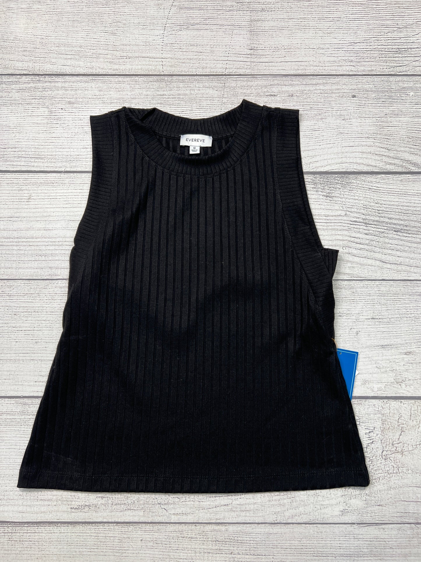 Top Sleeveless By Evereve In Black, Size: M