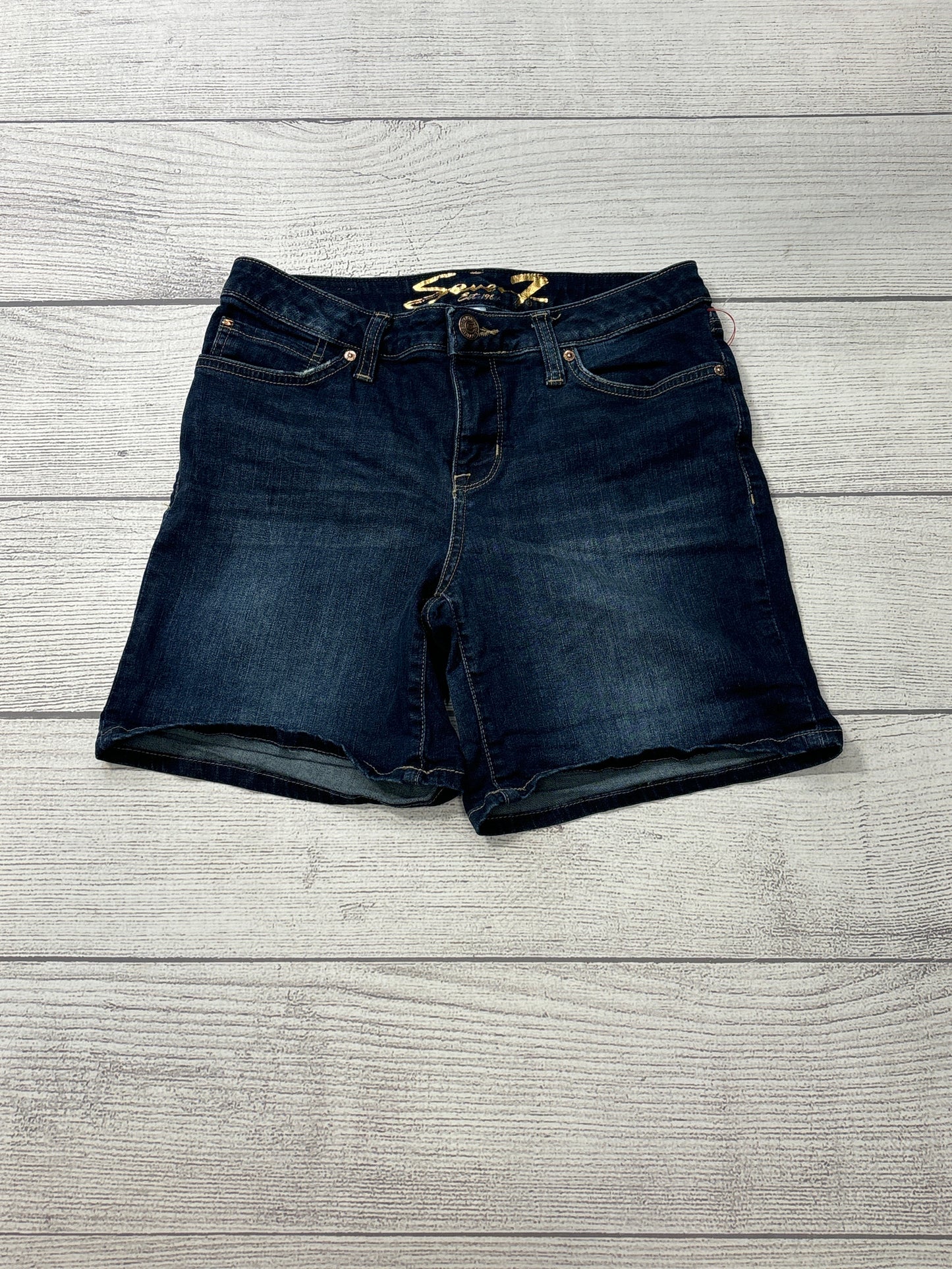 Shorts By Seven 7 In Blue Denim, Size: 4