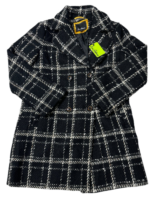 NEW! Coat Peacoat By Sam Edelman In Black & White, Size: S