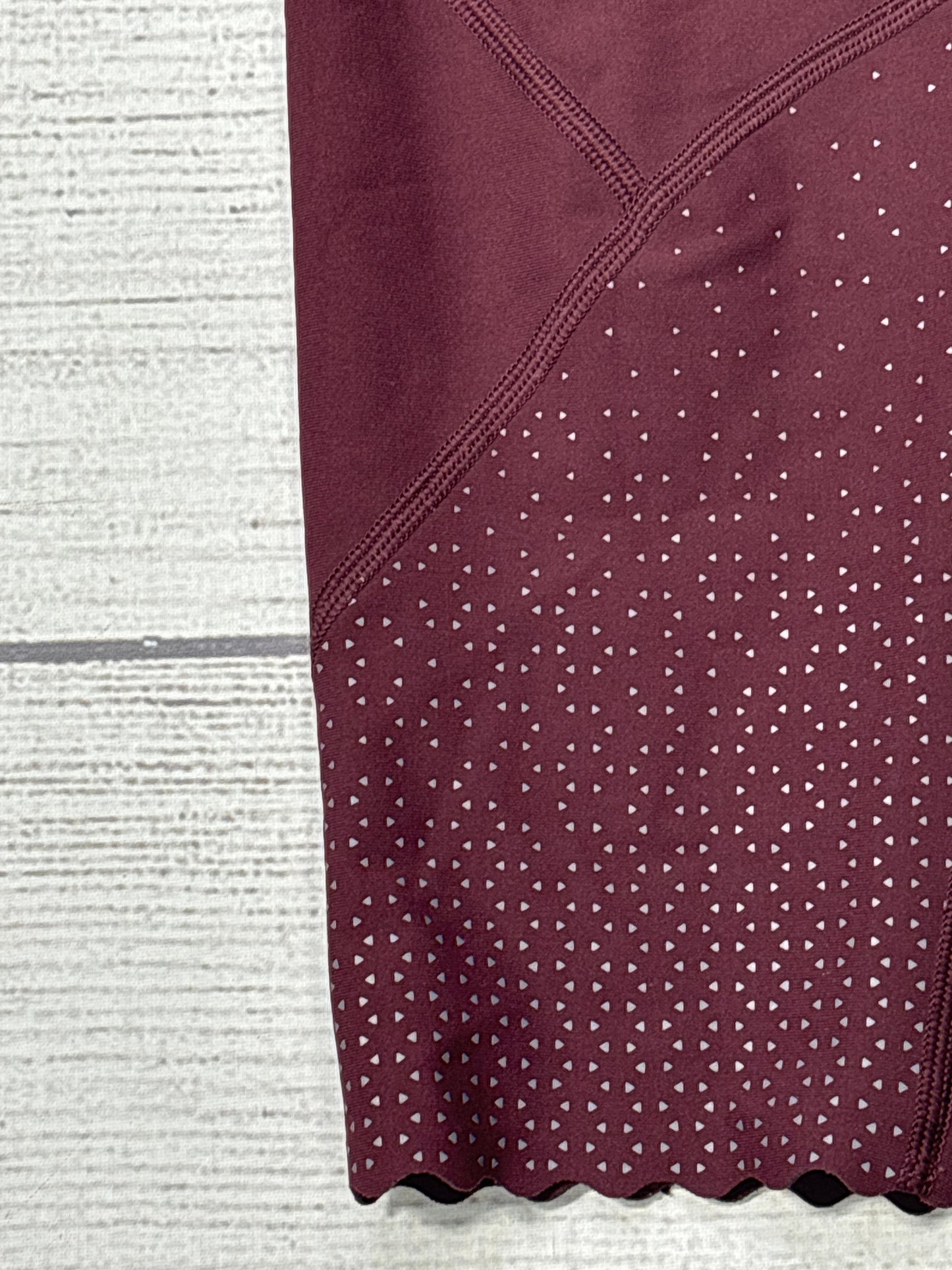 Athletic Leggings By Lululemon In Maroon, Size: 10