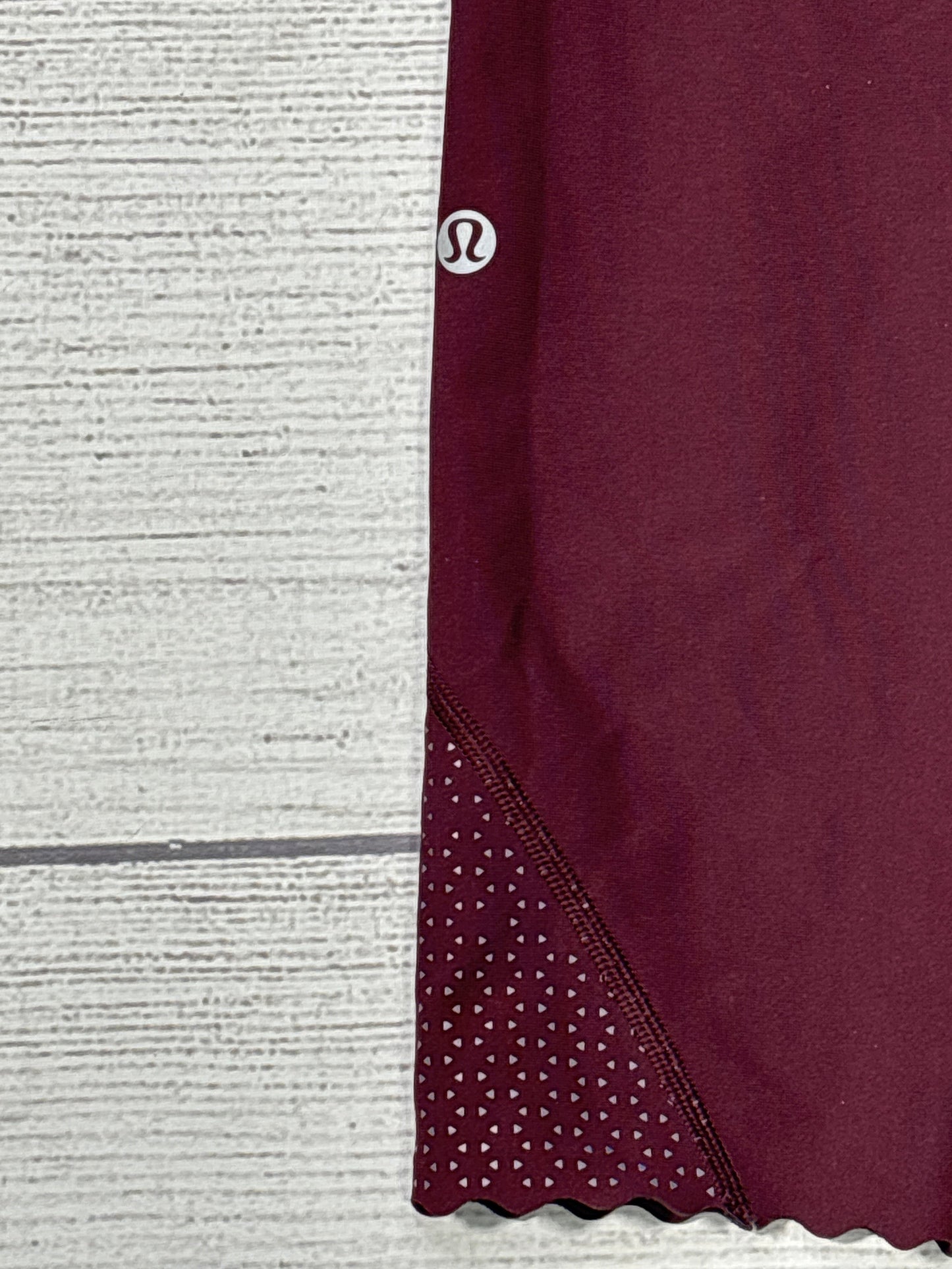 Athletic Leggings By Lululemon In Maroon, Size: 10