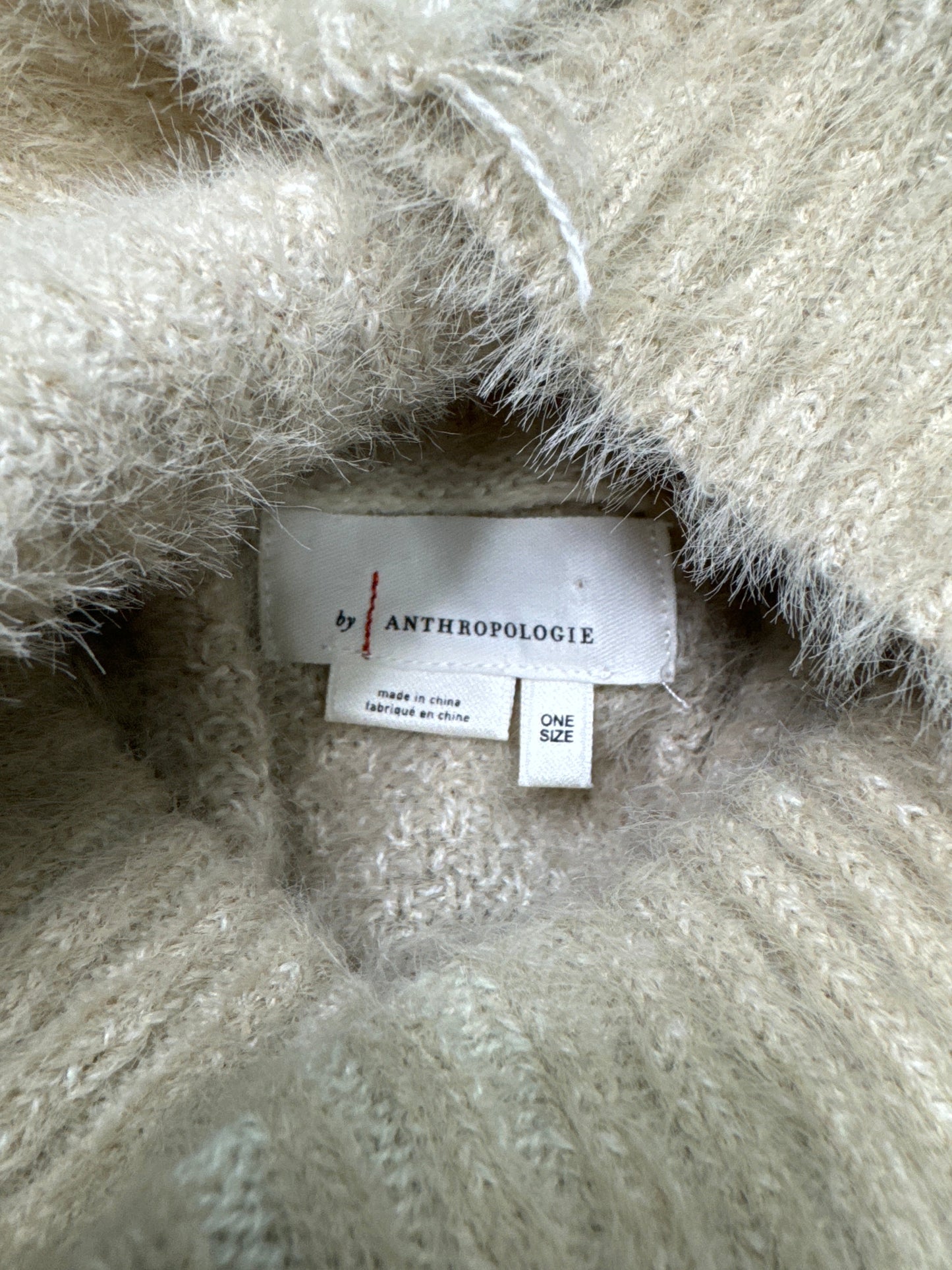 Sweater By Anthropologie In Tan, Size: Osfm