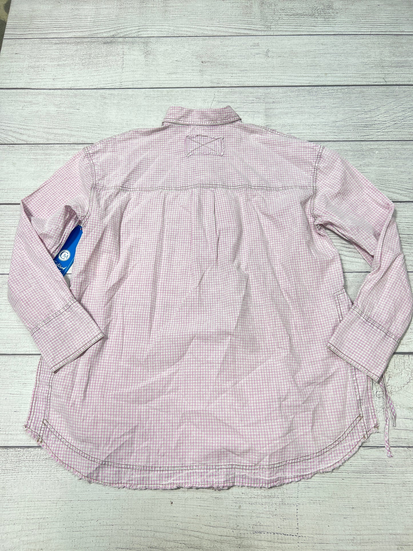 Blouse Long Sleeve By We The Free In Pink, Size: M