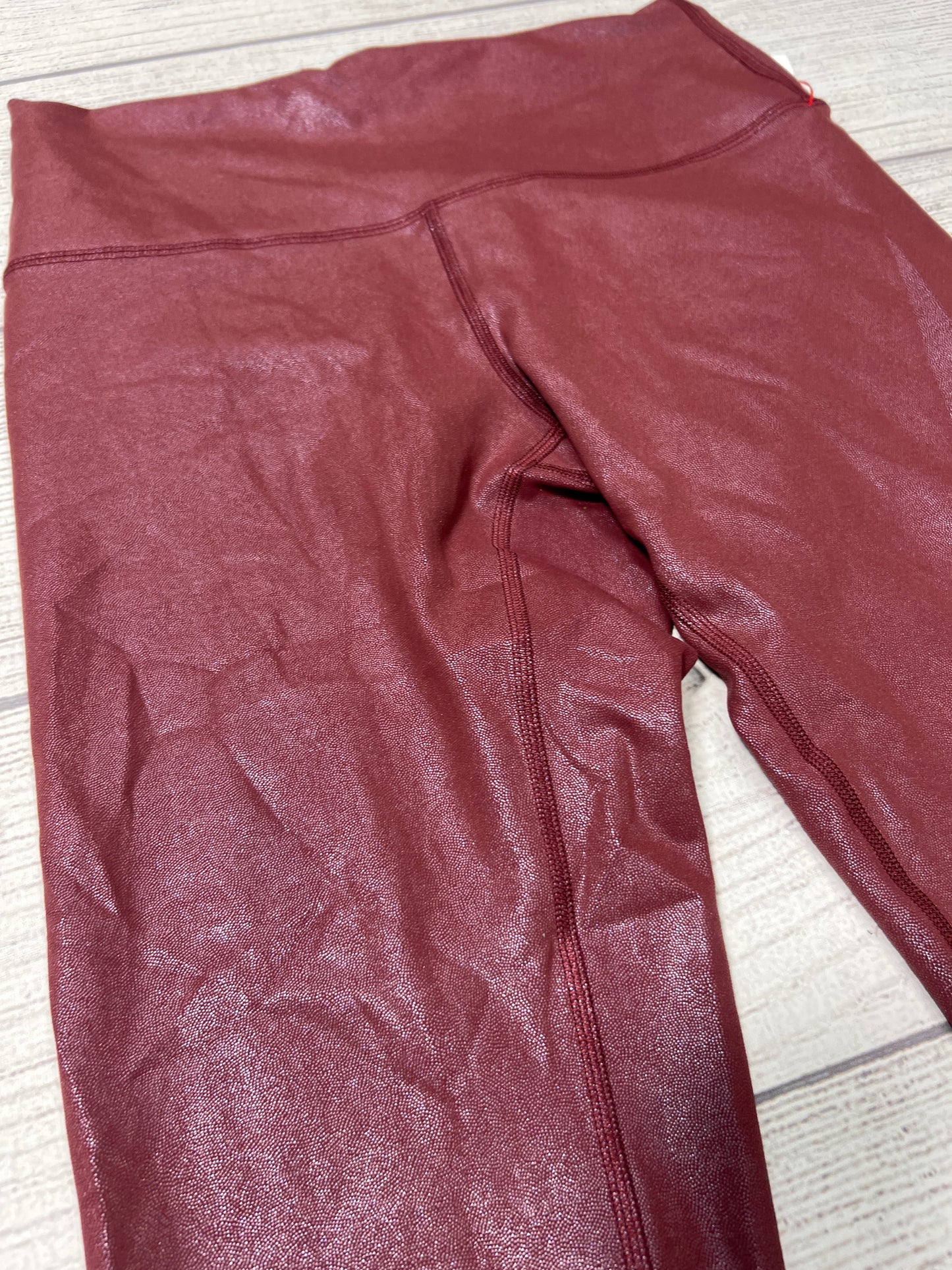 Athletic Capris By Lululemon In Maroon, Size: 8