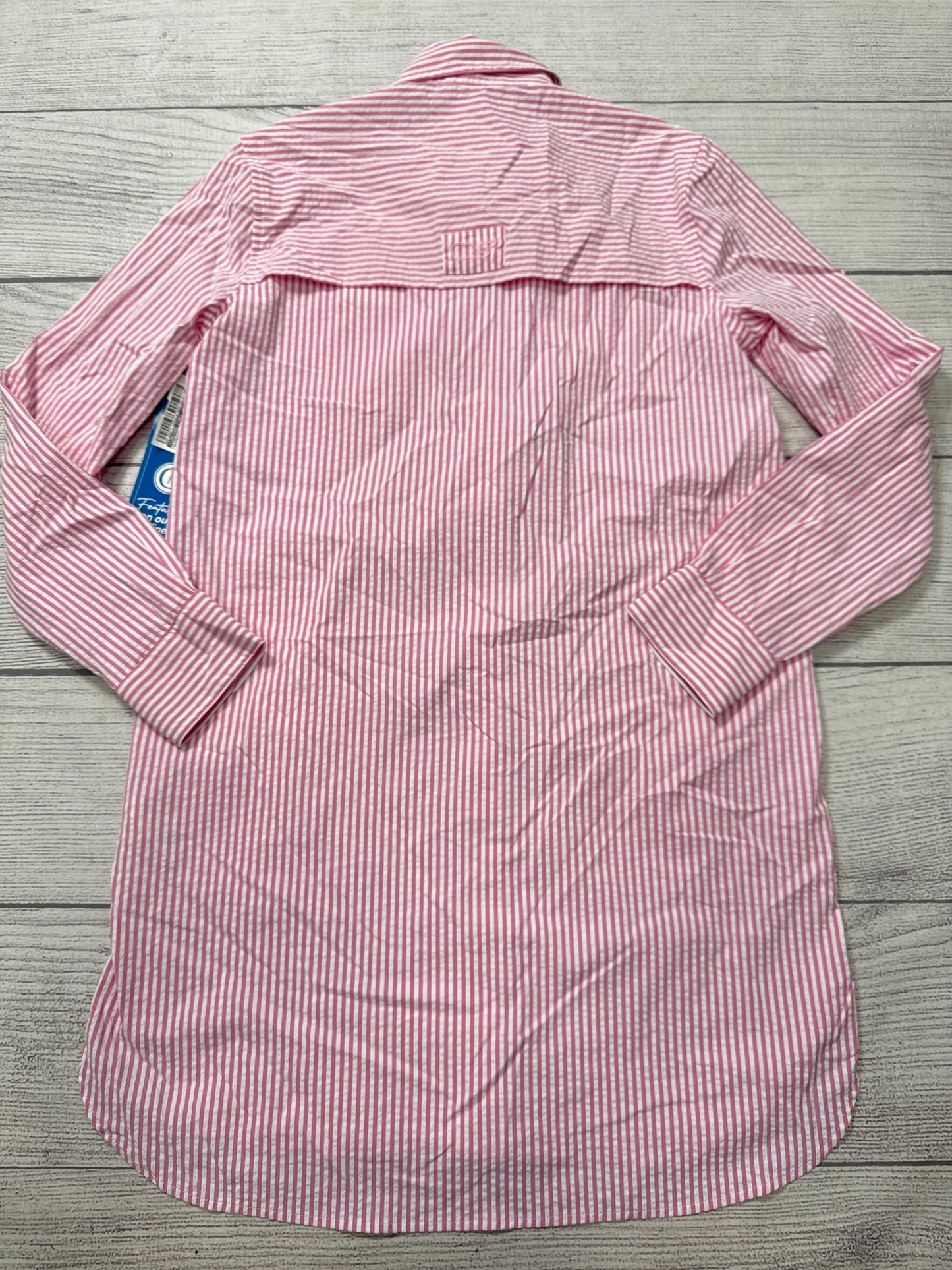 Swimwear Cover-up By Vineyard Vines In Pink & White, Size: 2