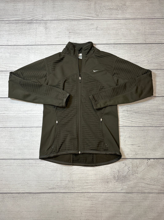 Athletic Jacket By Nike Apparel In Green, Size: M