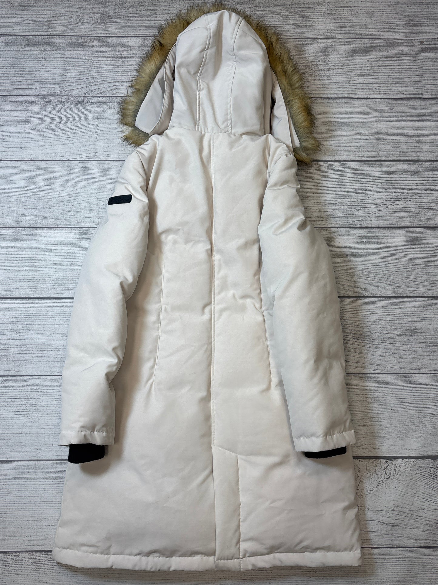 Coat Puffer & Quilted By Sam Edelman In Ivory, Size: M