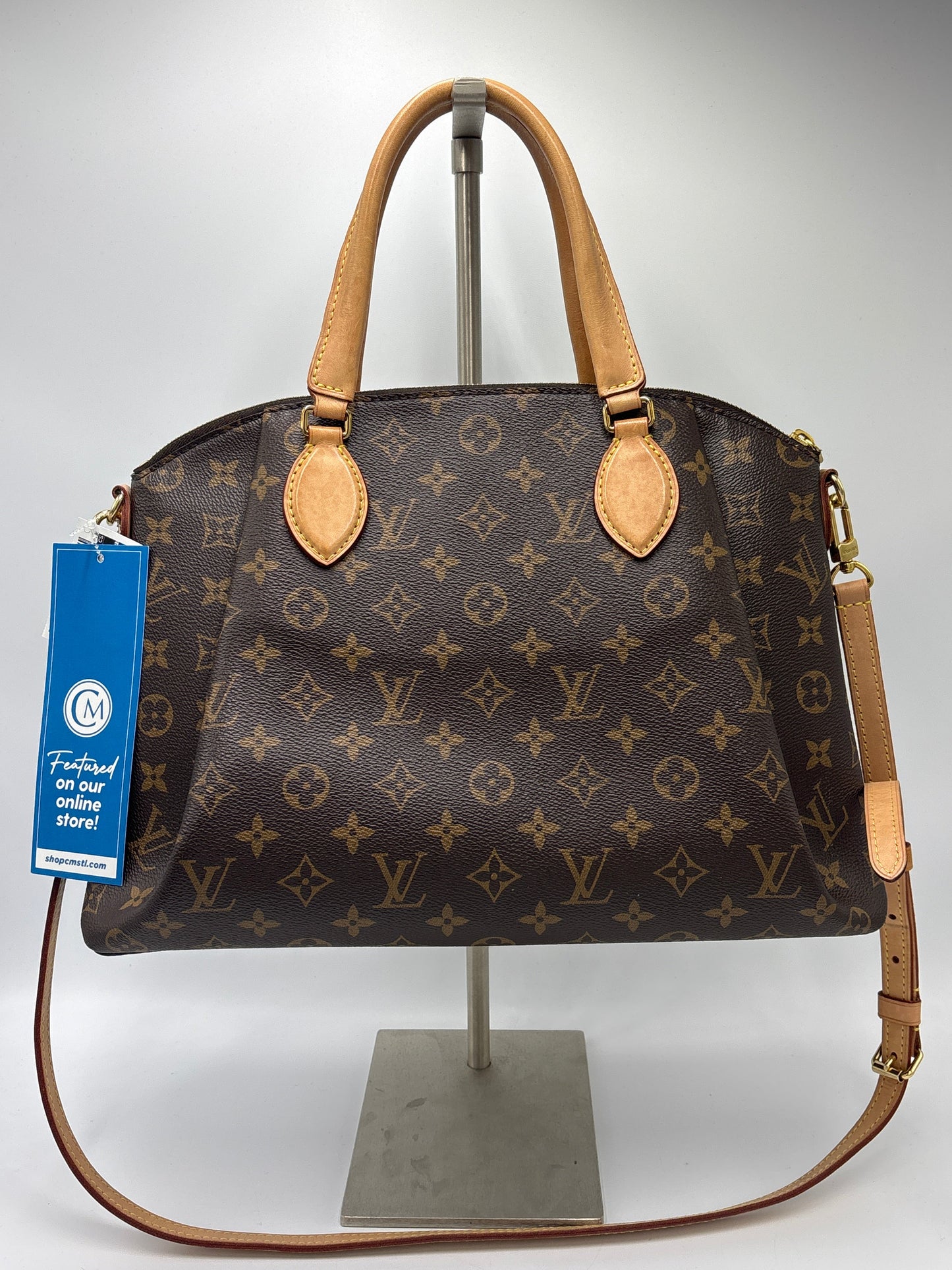 Louis Vuitton Rivoli MM Monogram Designer Luxury Handbag