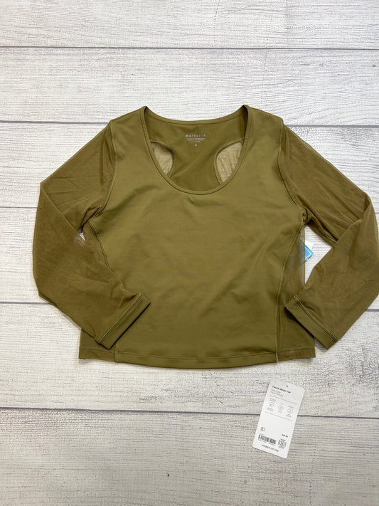 New! Athletic Top Long Sleeve Crewneck By Athleta In Green, Size: M