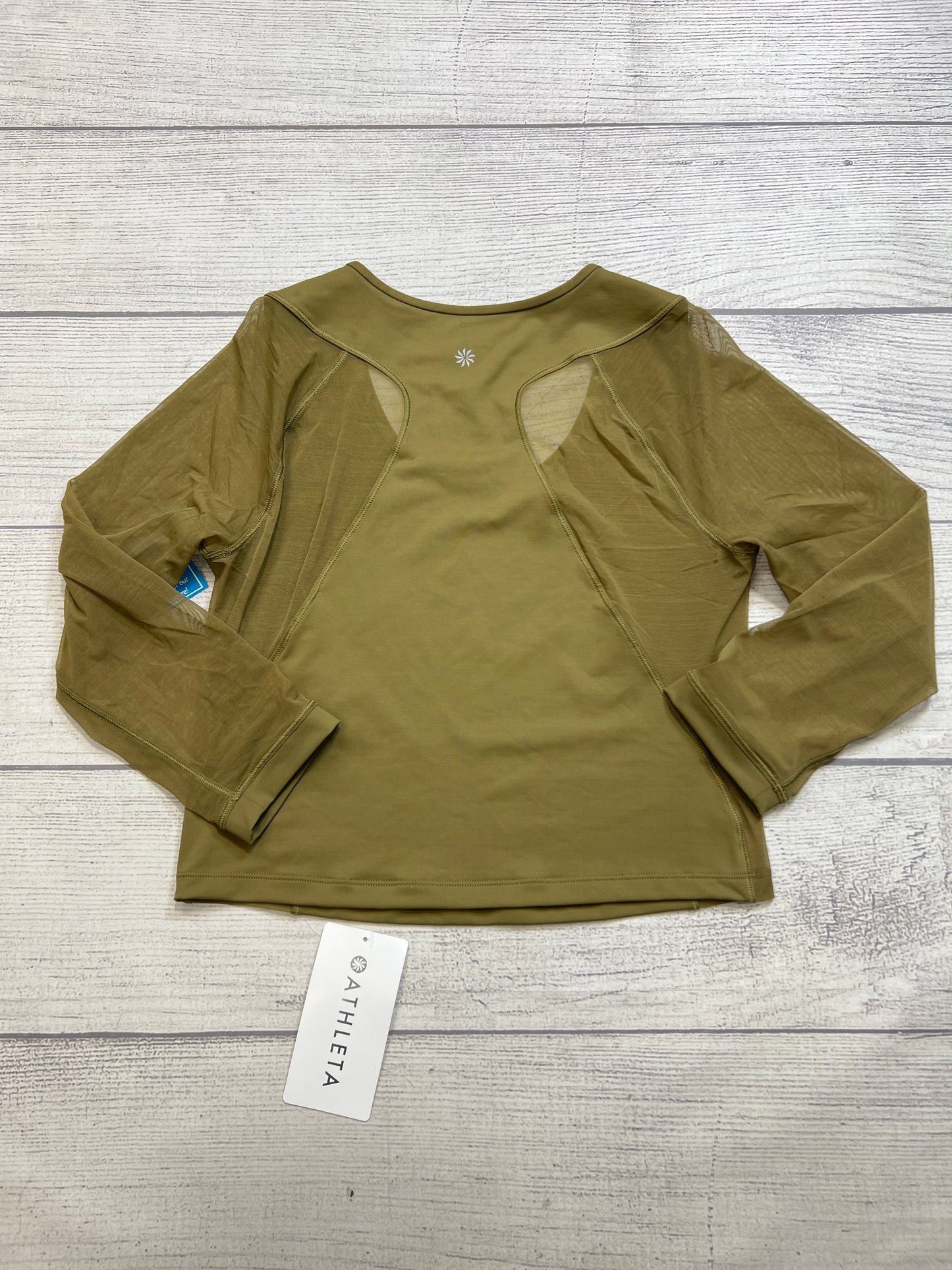 New! Athletic Top Long Sleeve Crewneck By Athleta In Green, Size: M