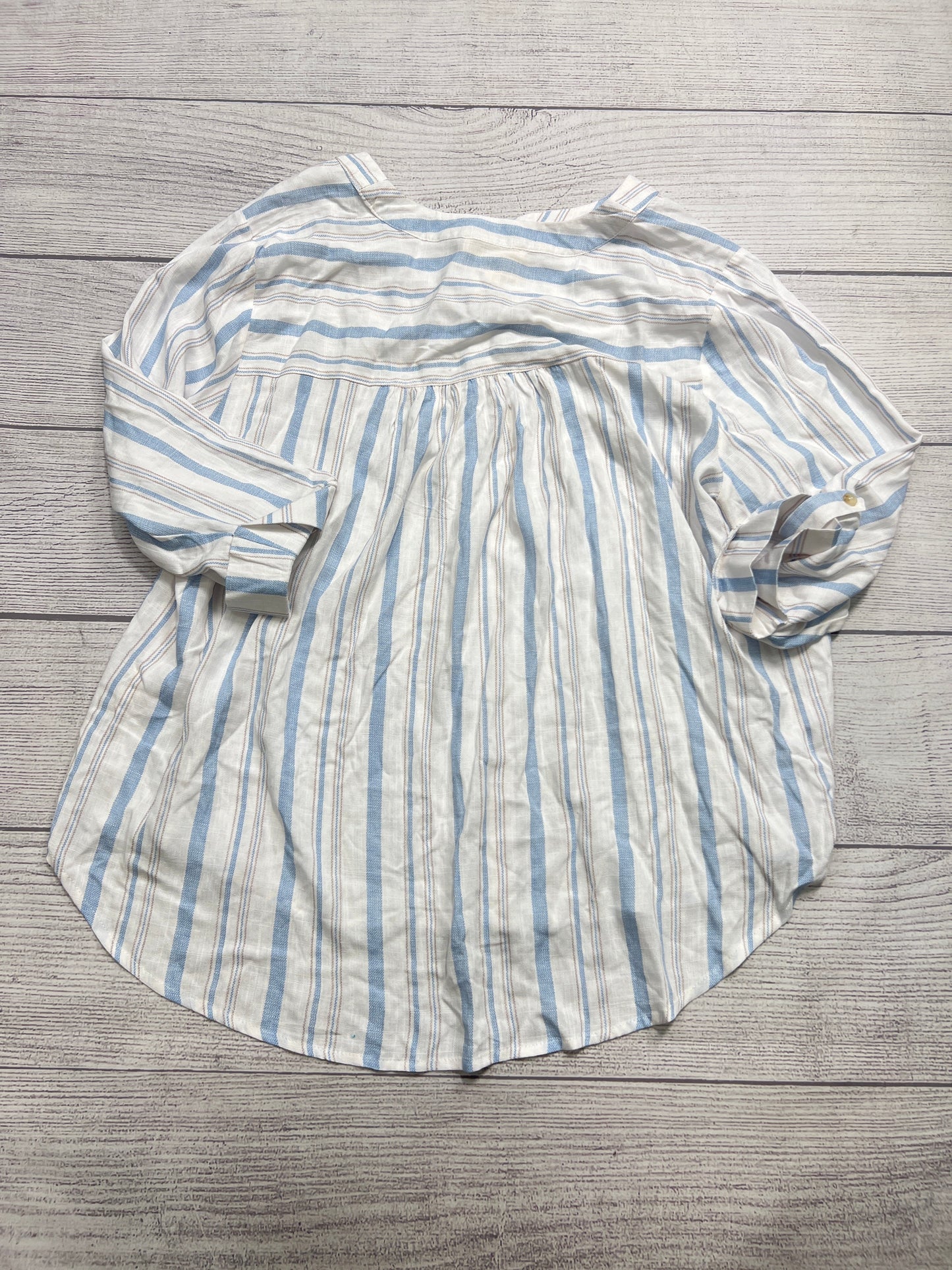 Top Long Sleeve By Flower & Feather In Striped Pattern, Size: 2x