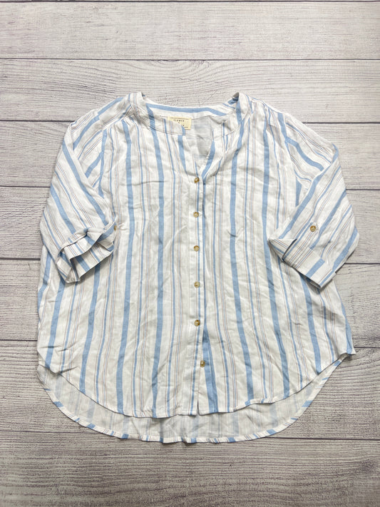 Top Long Sleeve By Flower & Feather In Striped Pattern, Size: 2x