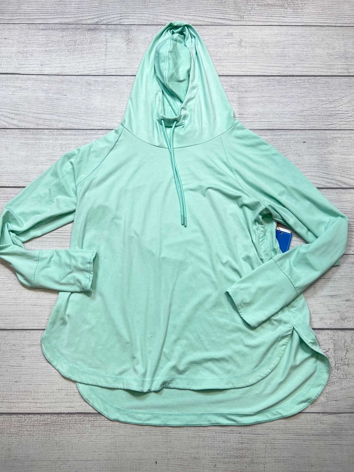 Athletic Top Long Sleeve Hoodie By Athleta In Green, Size: Xl