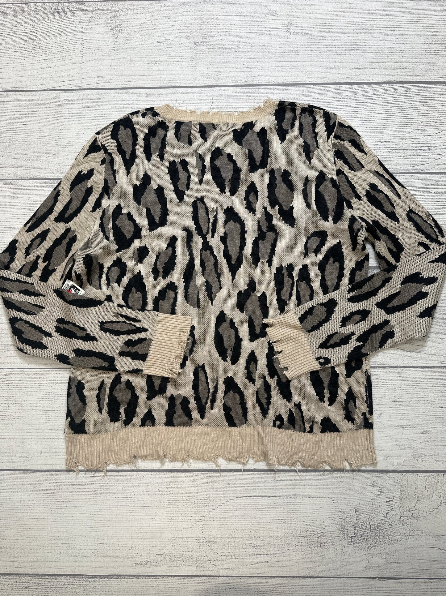 Sweater By Fate In Animal Print, Size: L