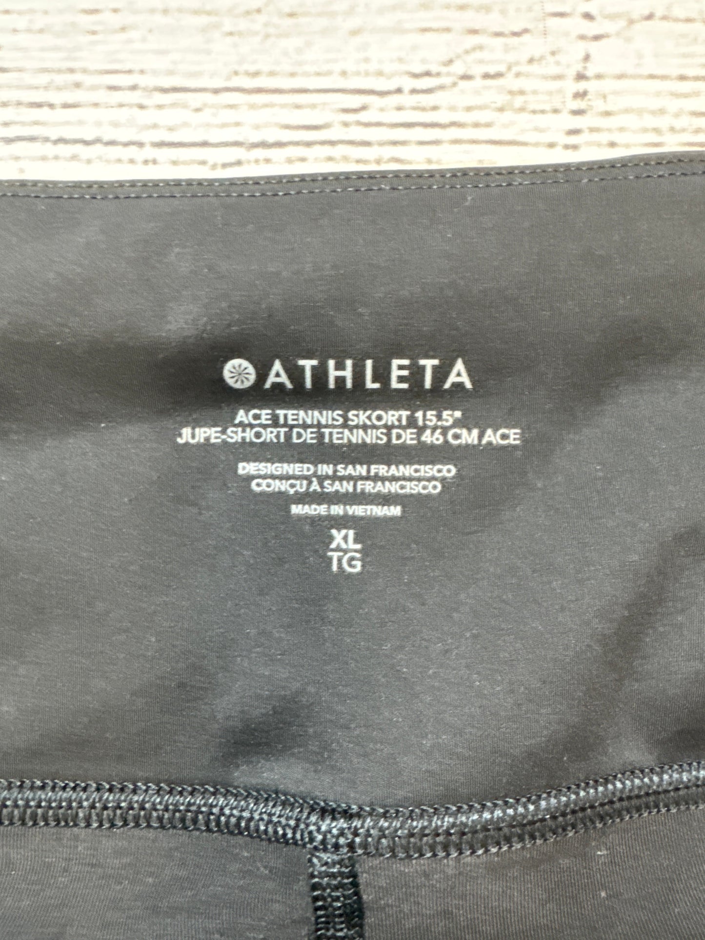 Athletic Skort By Athleta In Black, Size: Xl