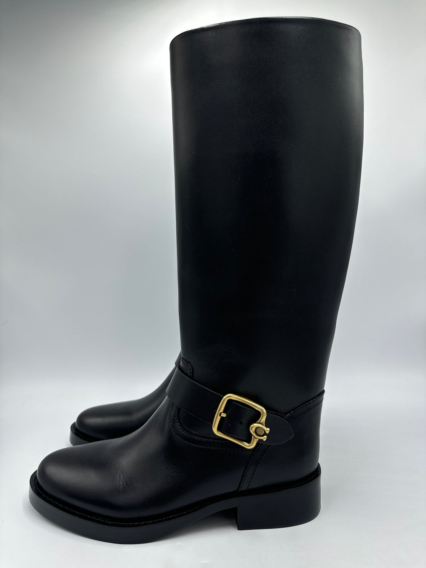 New! Coach Madeline Extended Calf Designer Boots, Size: 6