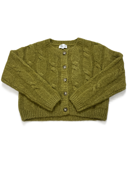 Sweater Cardigan By Line & Dot In Green, Size: L