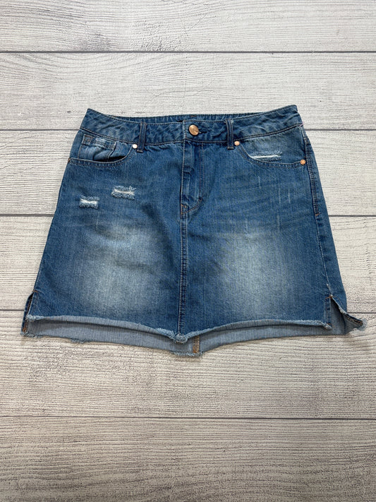 Skirt Mini & Short By 1822 Denim In Blue Denim, Size: 8