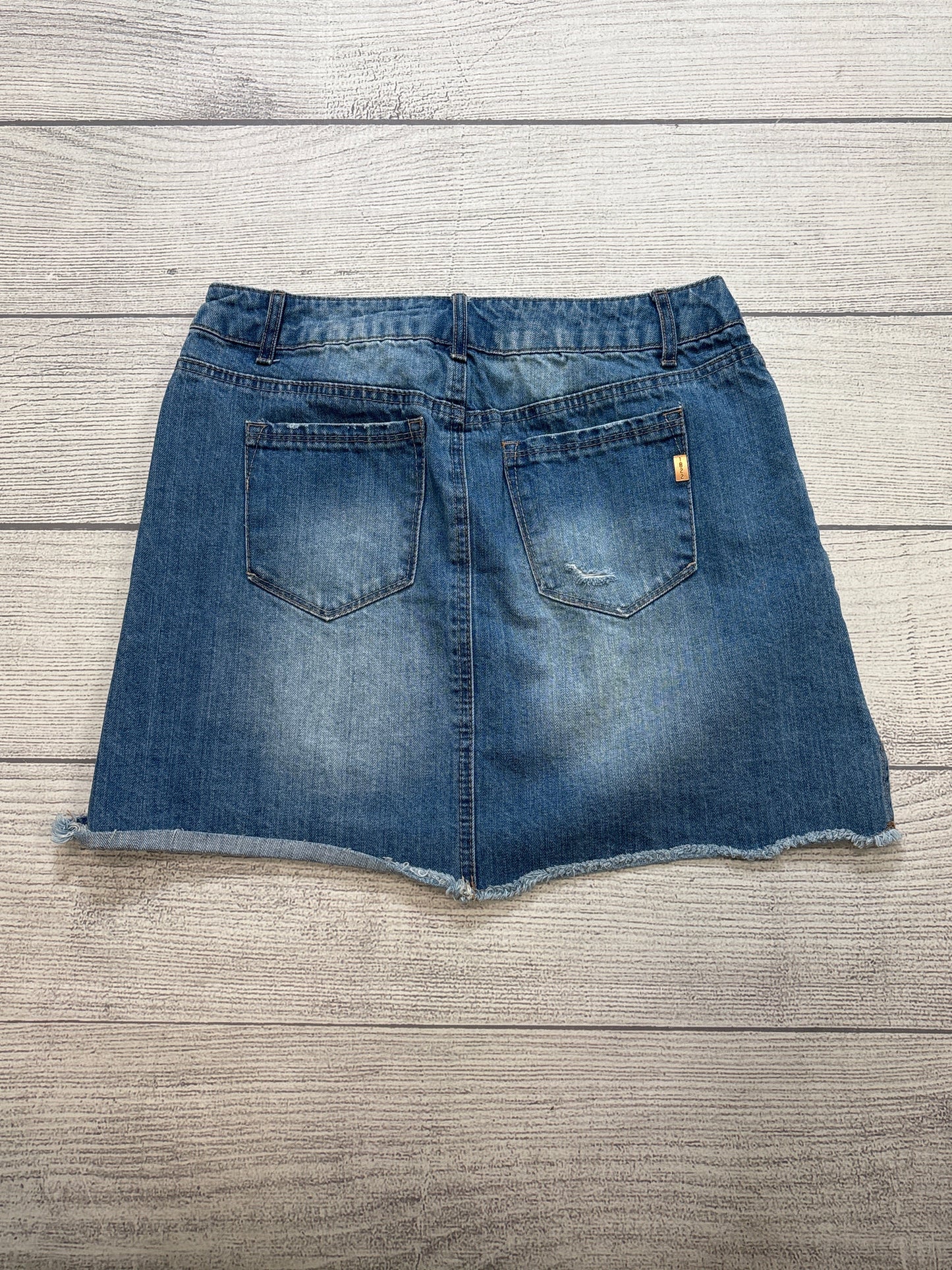 Skirt Mini & Short By 1822 Denim In Blue Denim, Size: 8