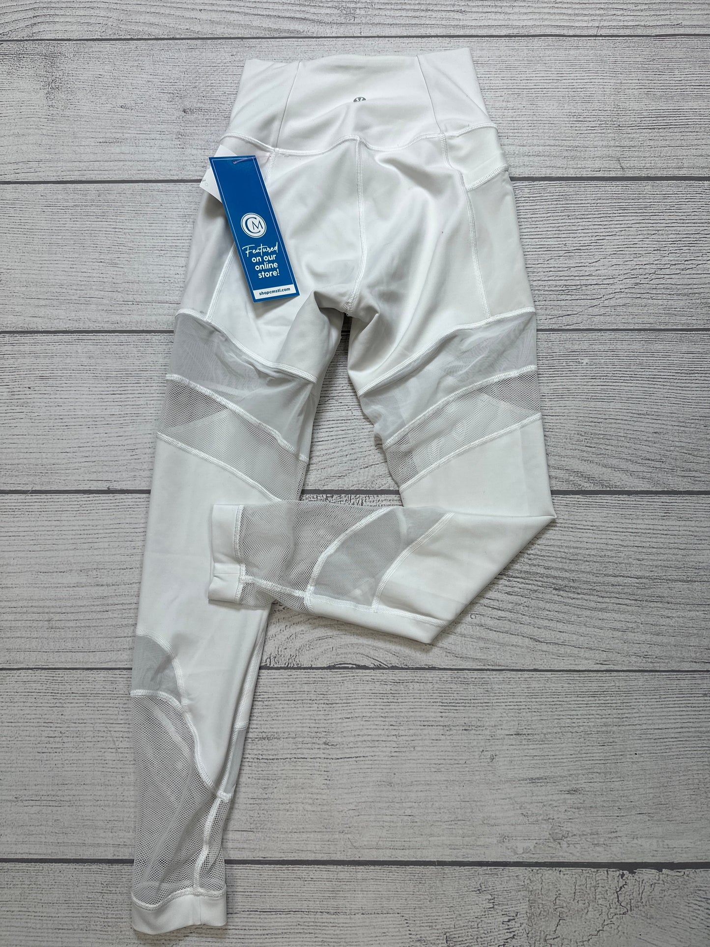 Athletic Leggings By Lululemon In White, Size: 4