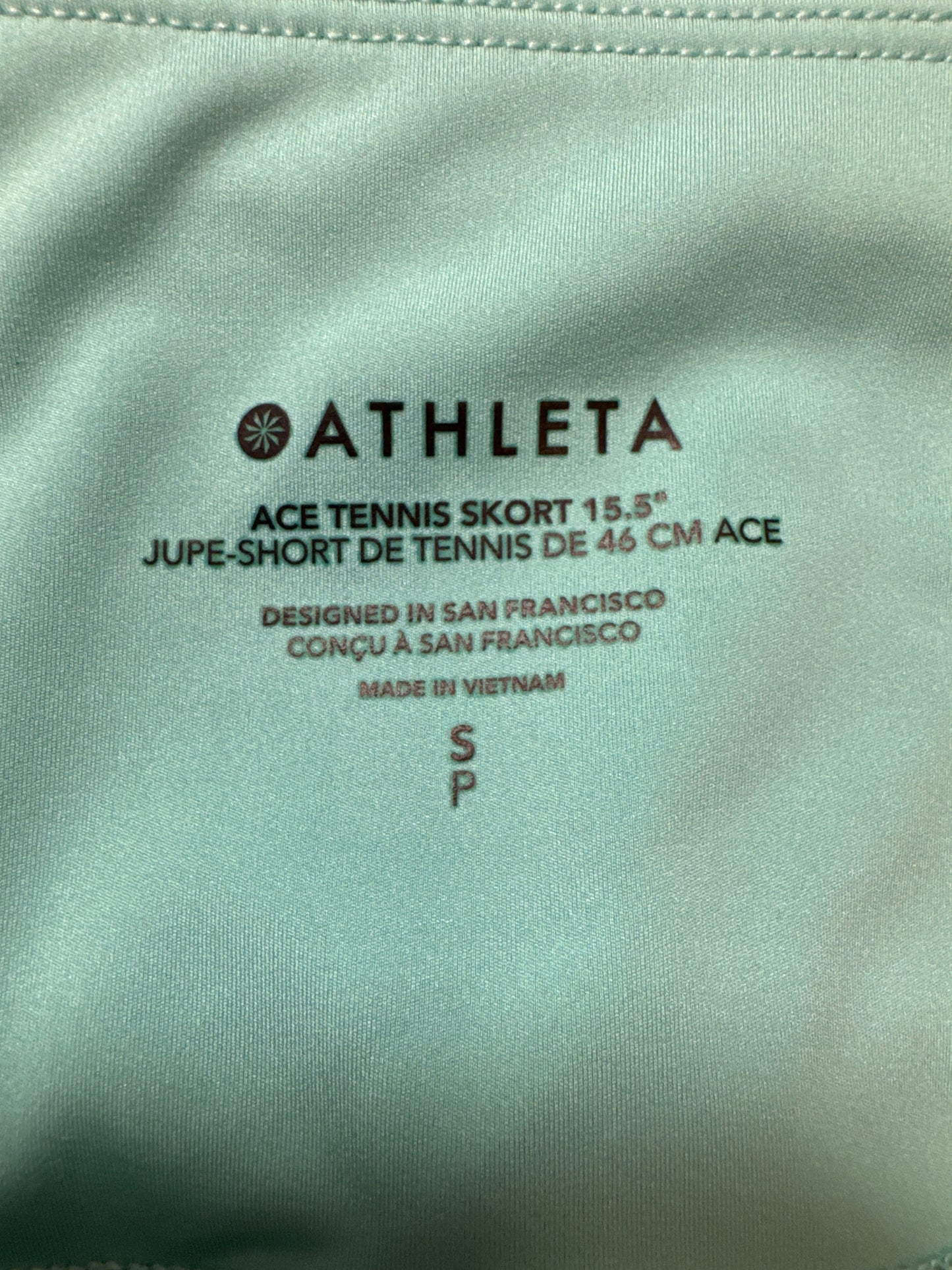 Athletic Skort By Athleta In Teal, Size: S