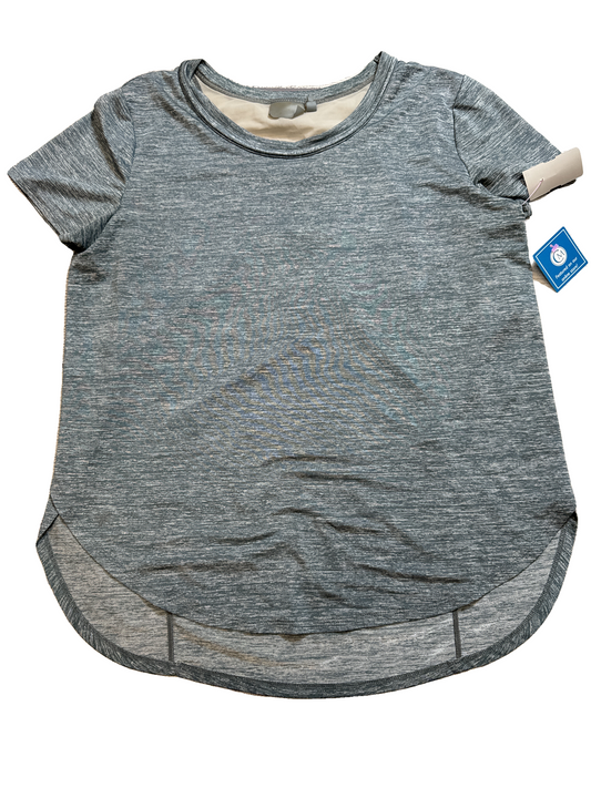 Athletic Top Short Sleeve By Athleta In Grey, Size: M