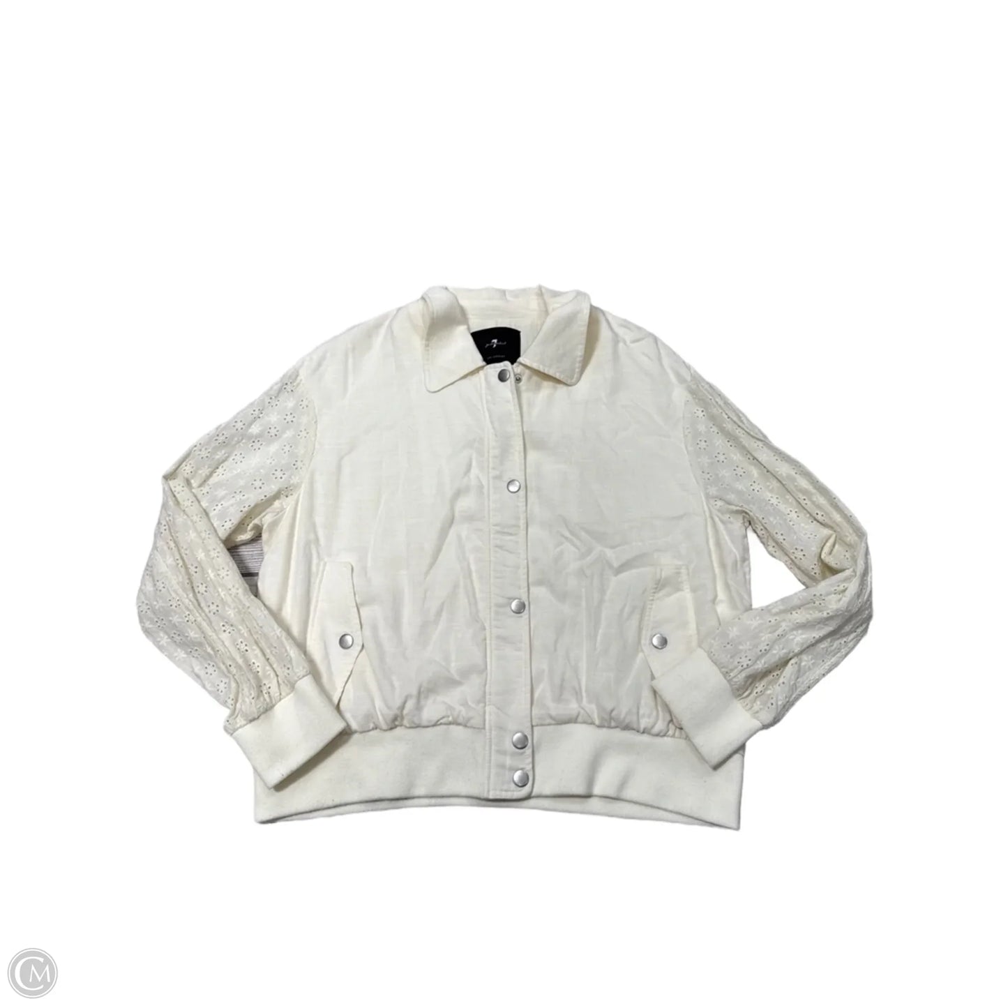 Jacket Other By 7 For All Mankind In Cream, Size: L