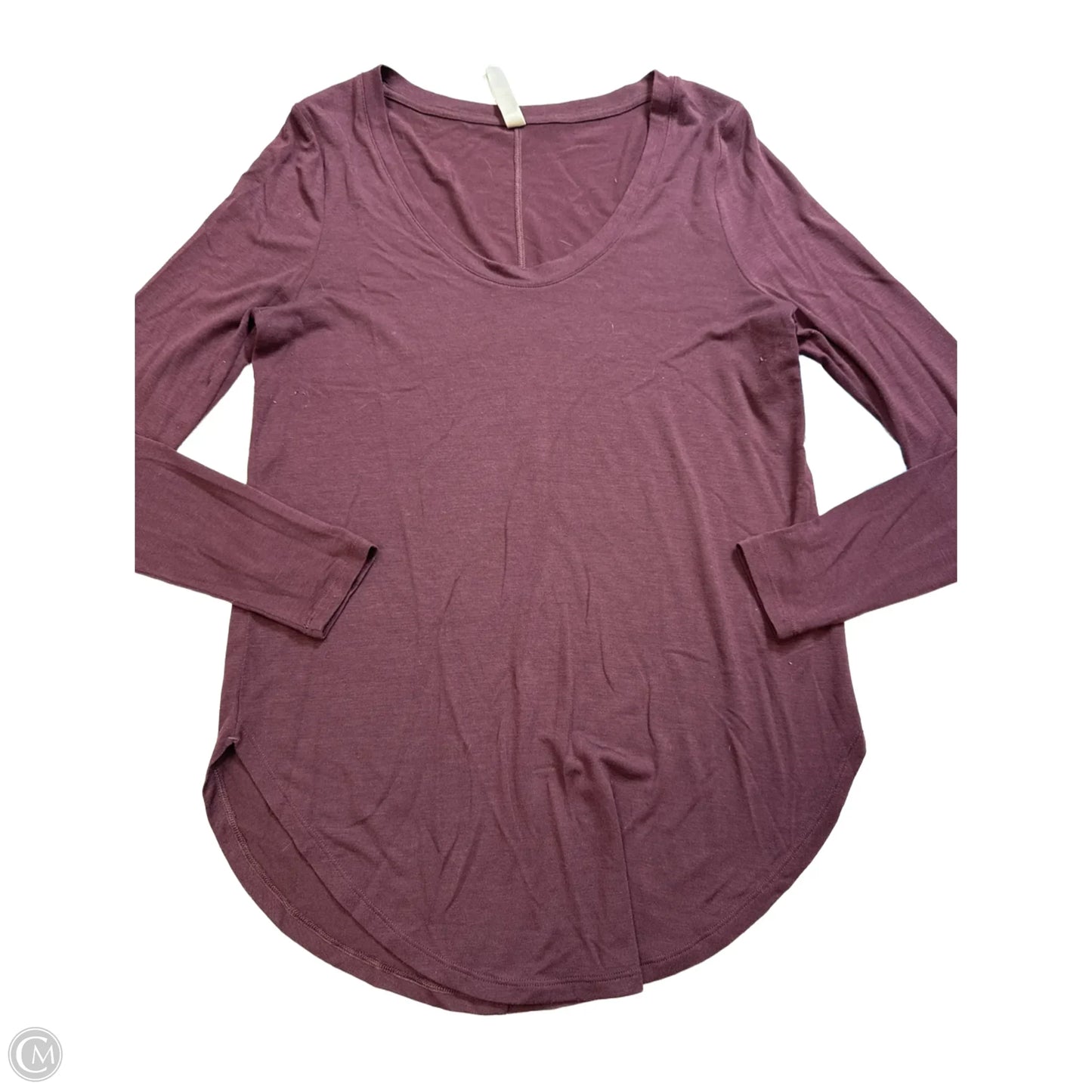 Athletic Top Long Sleeve Crewneck By Athleta In Maroon, Size: S
