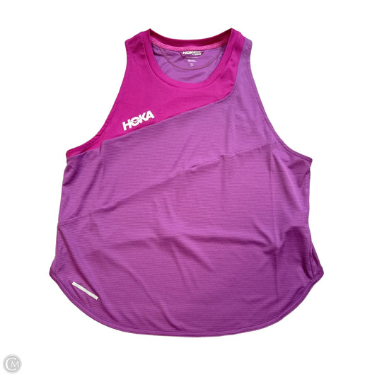 Athletic Tank Top By Hoka In Purple, Size: L