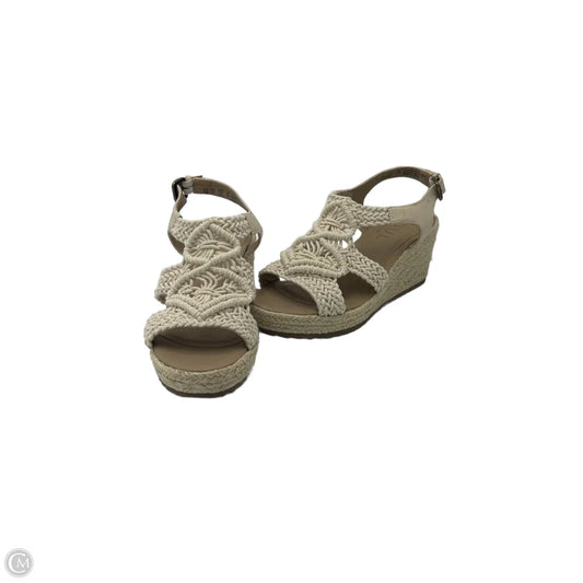 Sandals Heels Wedge By Naturalizer In Beige, Size: 7