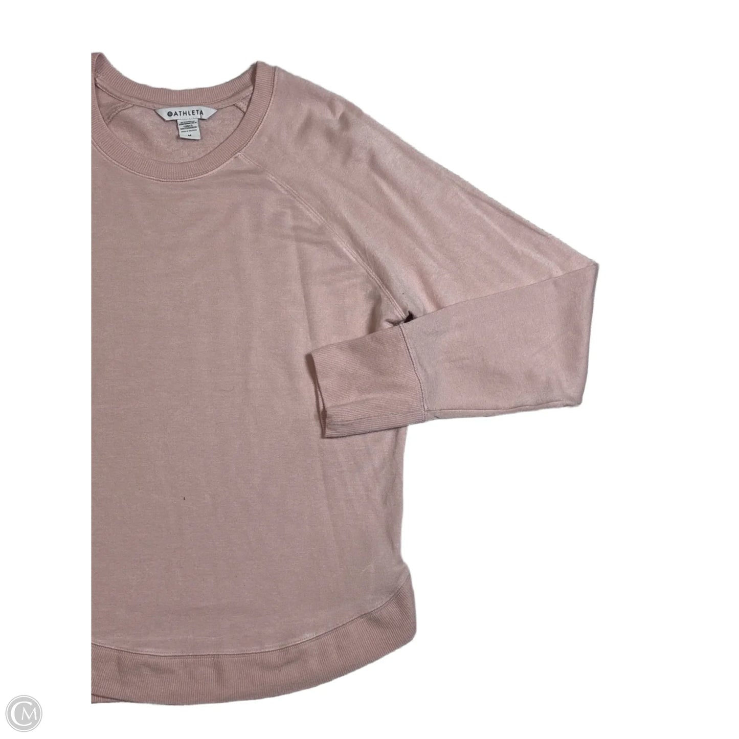 Athletic Sweatshirt Crewneck By Athleta In Pink, Size: M