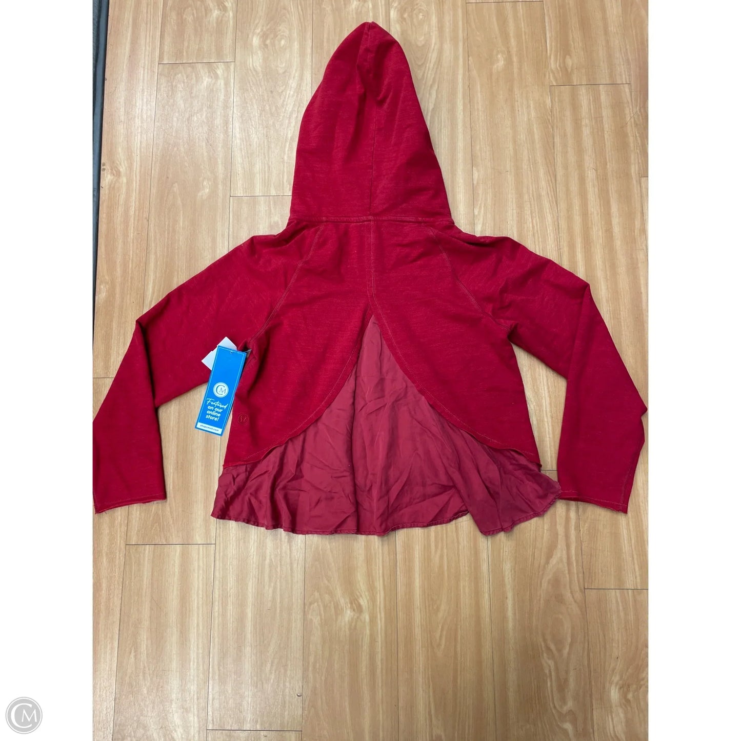 Athletic Sweatshirt Hoodie By Lululemon In Red, Size: M
