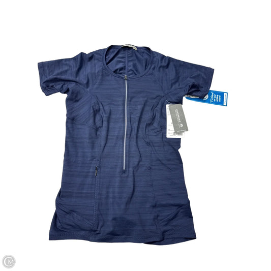 Athletic Top Short Sleeve By Athleta In Navy, Size: S