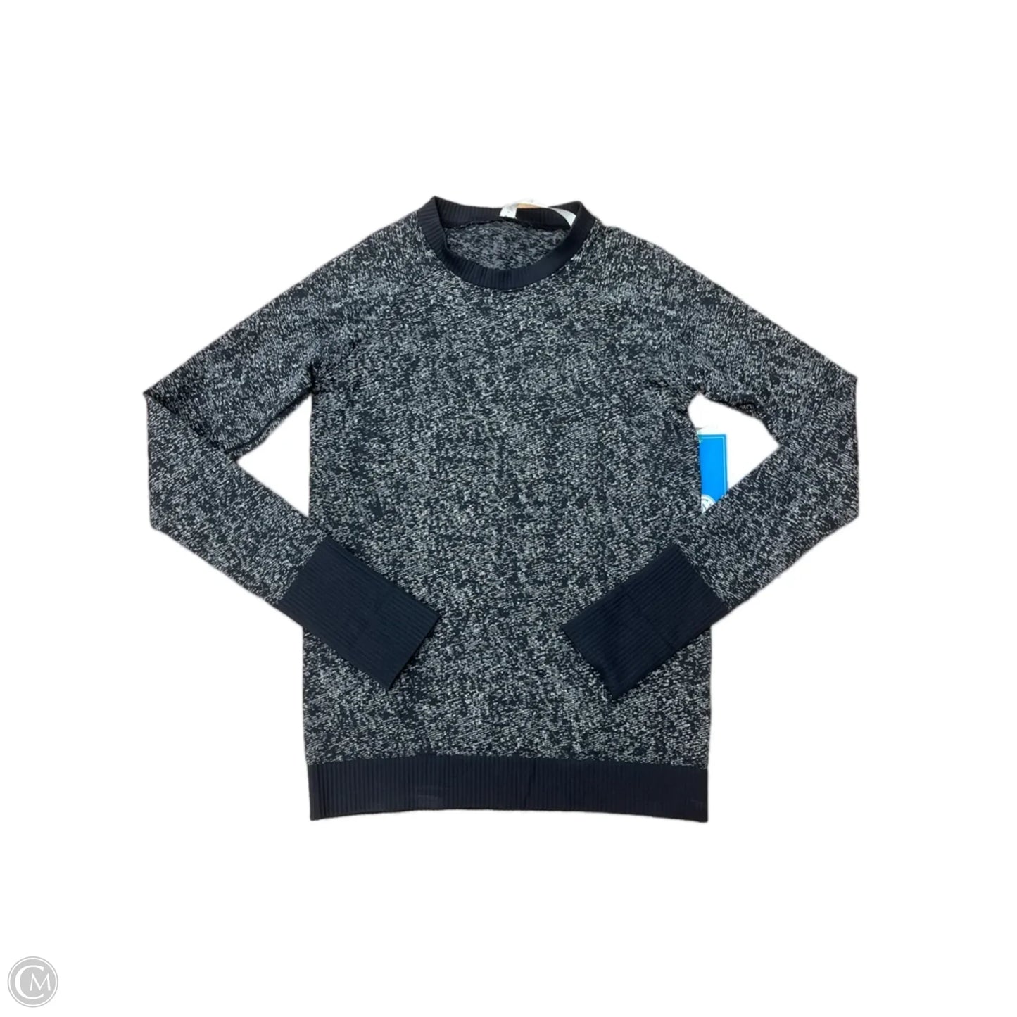 Athletic Top Long Sleeve Crewneck By Lululemon In Black, Size: 6