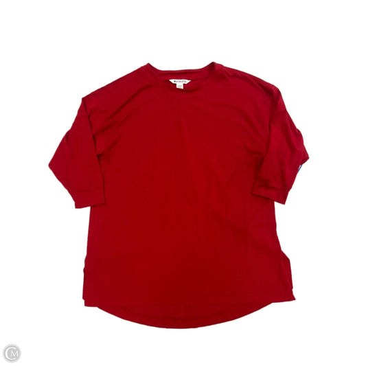 Athletic Top Short Sleeve By Athleta In Red, Size: Xs