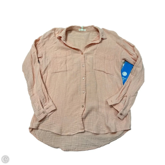 Top Long Sleeve By Eileen Fisher In Orange, Size: Xs