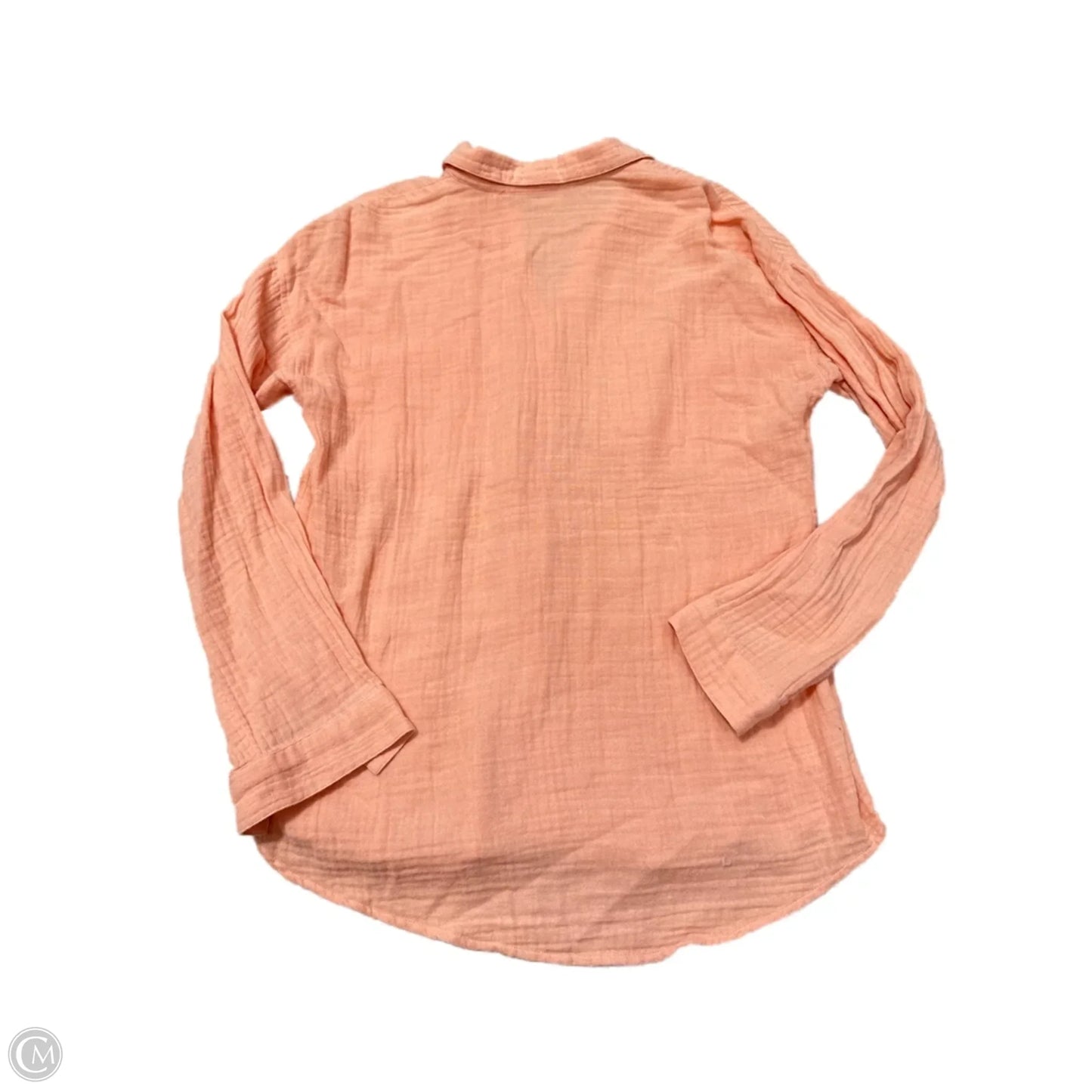Top Long Sleeve By Eileen Fisher In Orange, Size: Xs
