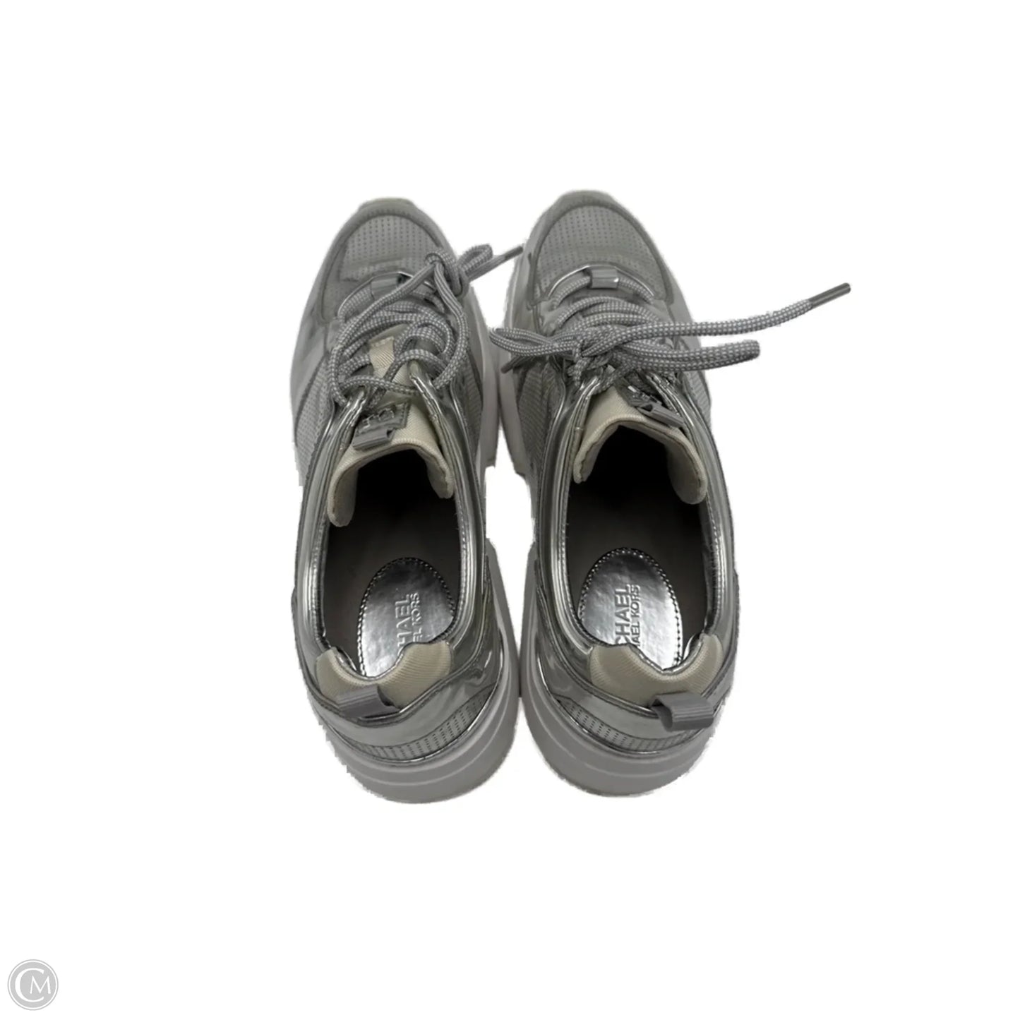 Shoes Designer By Michael Kors In Silver, Size: 10