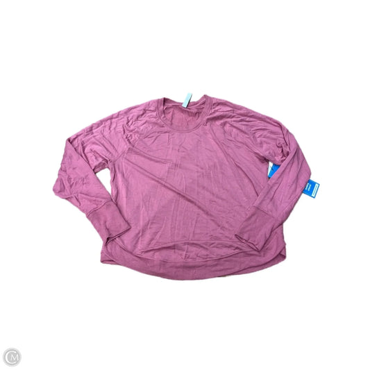 Athletic Sweatshirt Crewneck By Athleta In Pink, Size: Lp