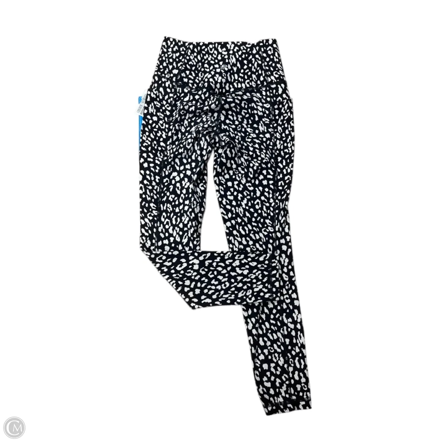 Athletic Leggings By Athleta In Black & White, Size: Xs