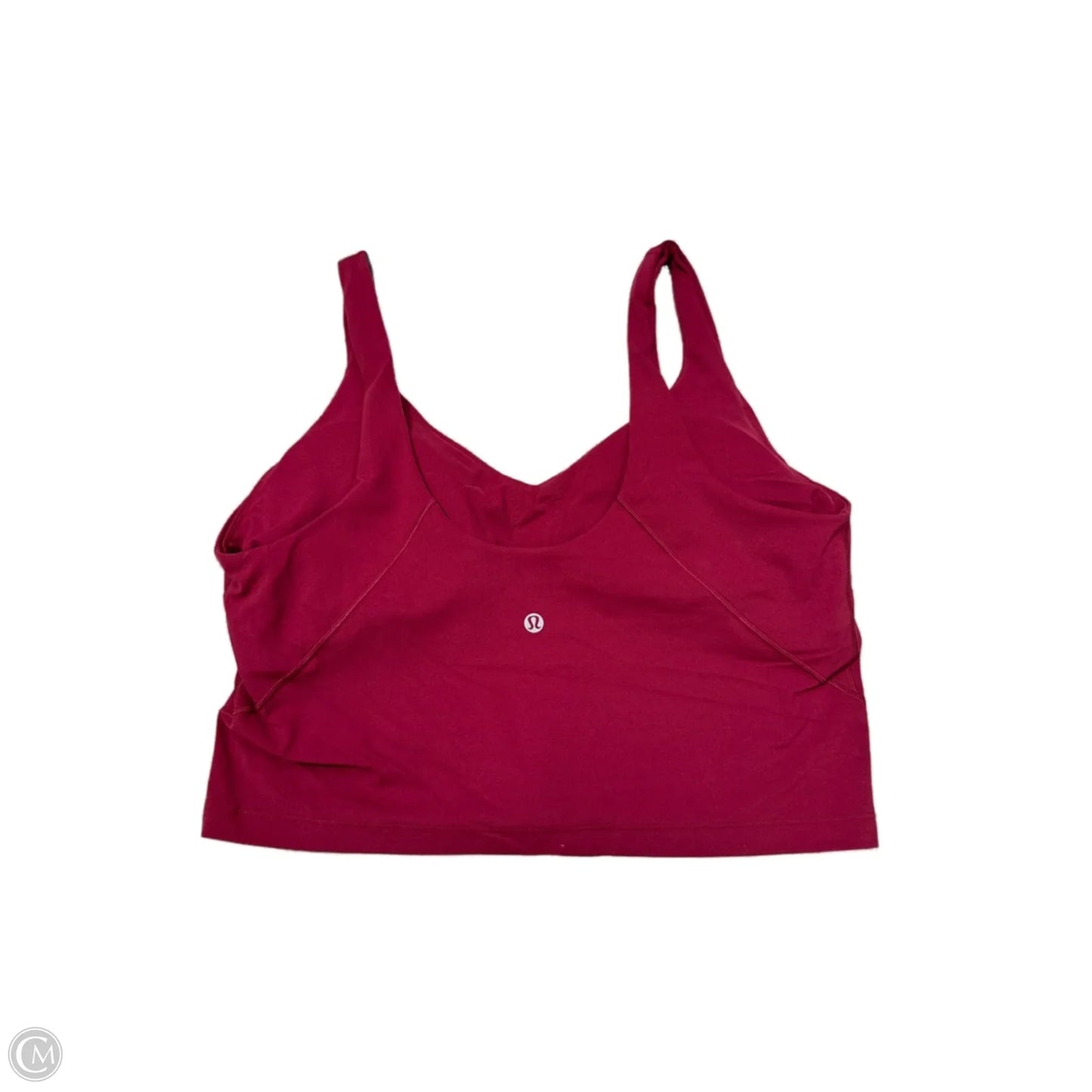 Athletic Tank Top By Lululemon In Maroon, Size: 14