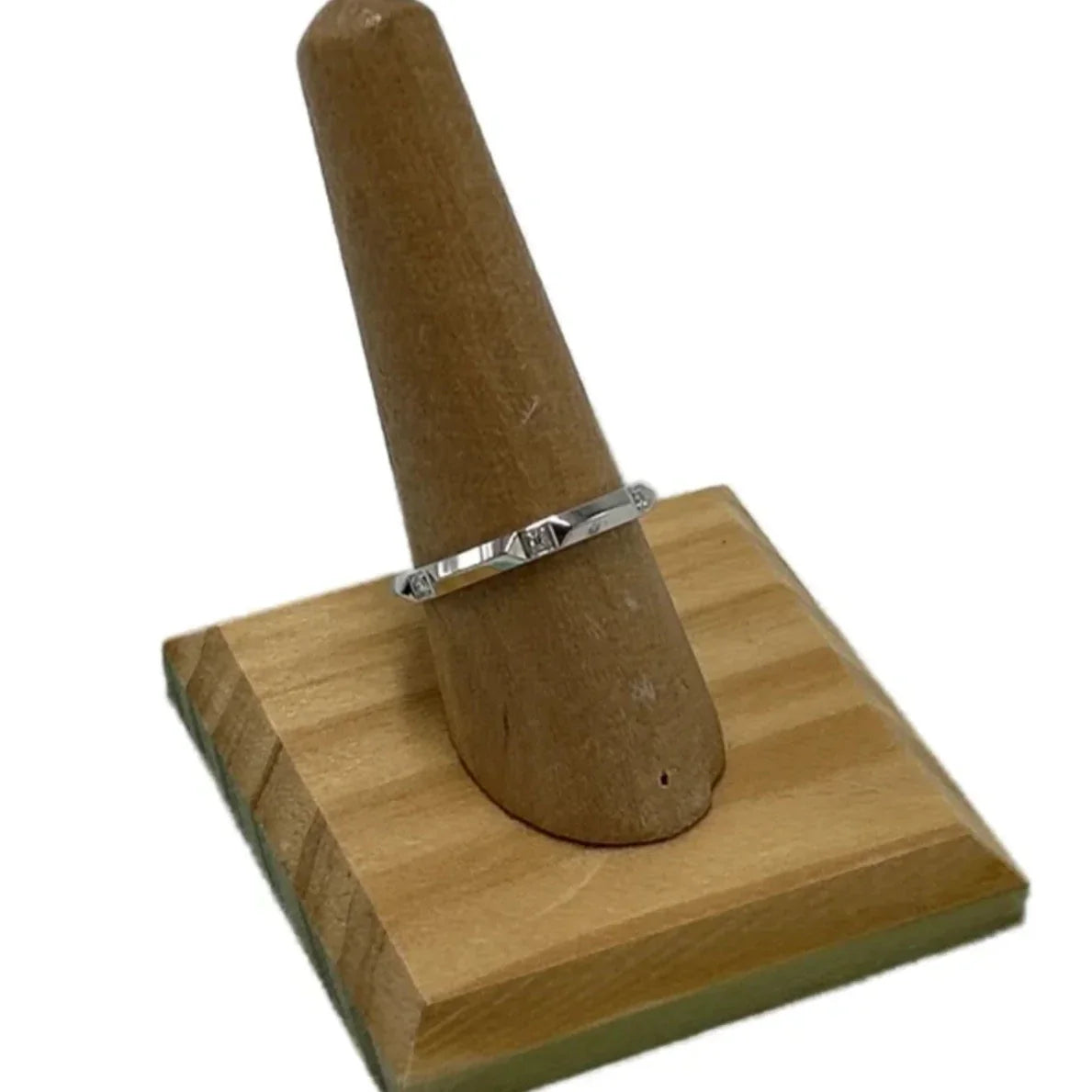 Tiffany & Company True Band Platinum Diamond Luxury Ring, Size: 8.5