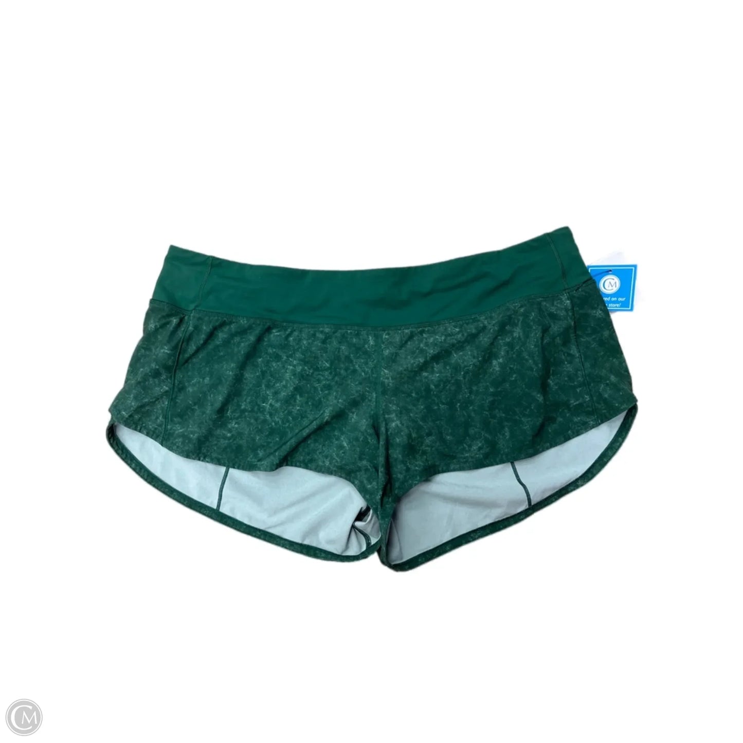 Athletic Shorts By Lululemon In Green, Size: 12