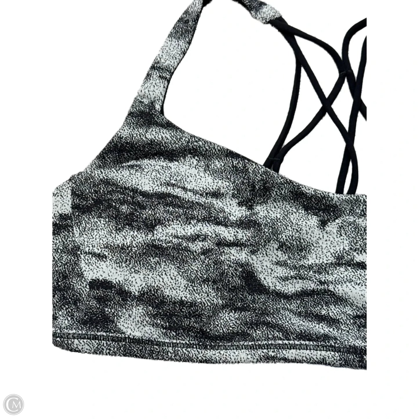 Athletic Bra By Lululemon In Black & White, Size: 10