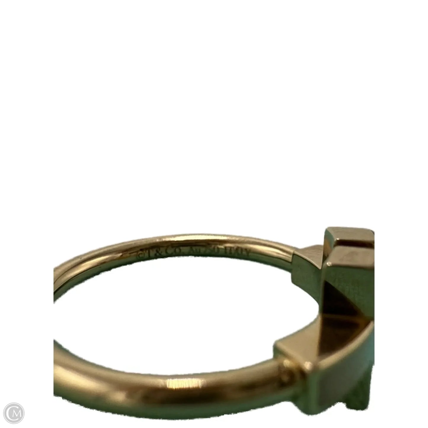 Tiffany & Company 18K T Wire Diamond Luxury Designer Ring, Size: 6.5