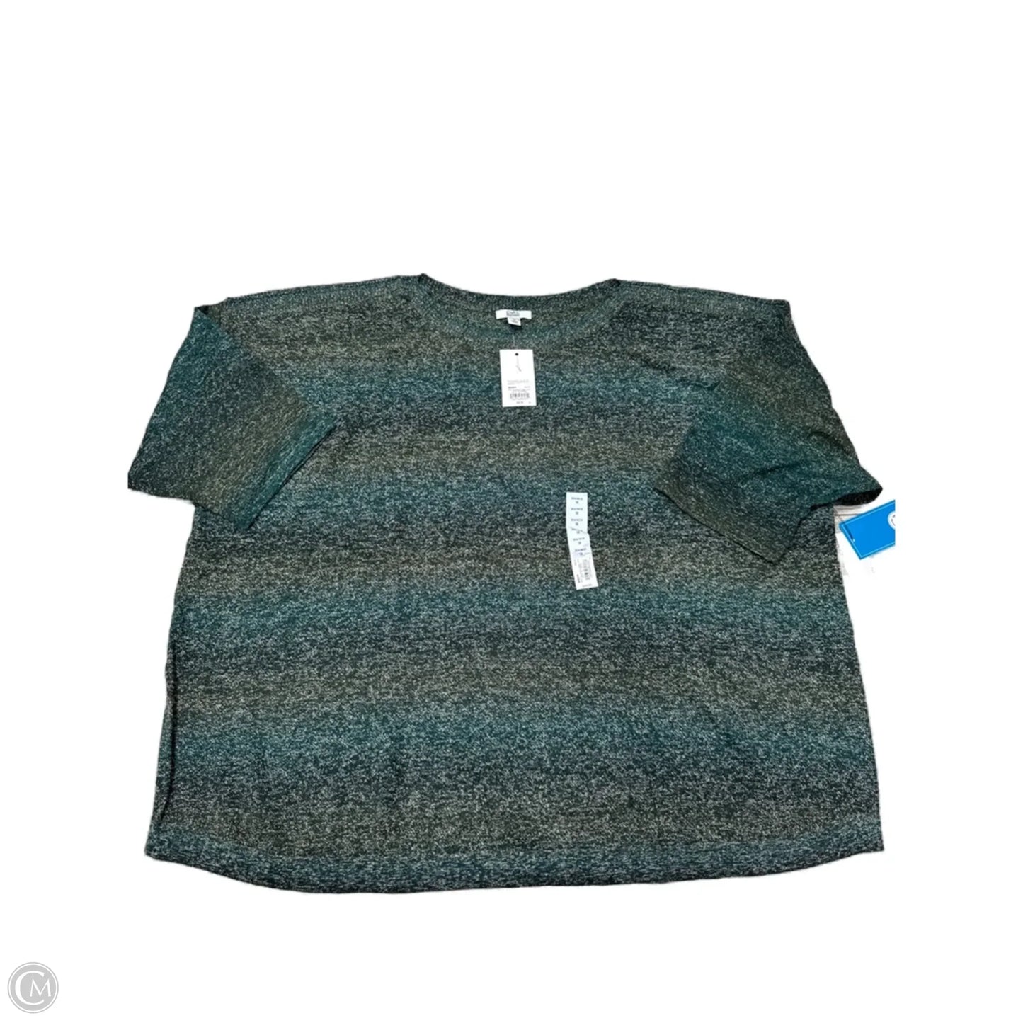 New! Top Short Sleeve By Croft And Barrow In Green, Size: 4x