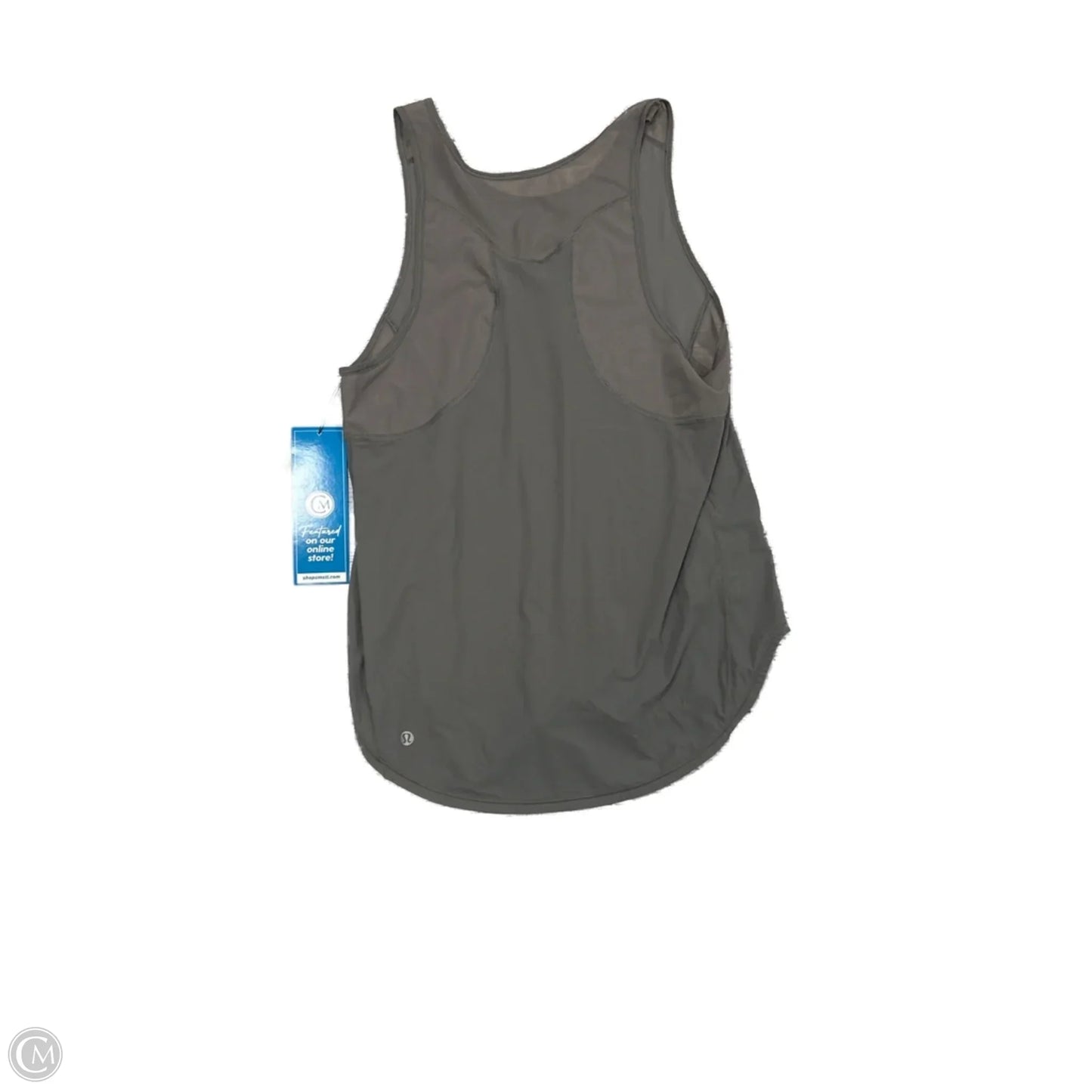 Athletic Tank Top By Lululemon In Grey, Size: M