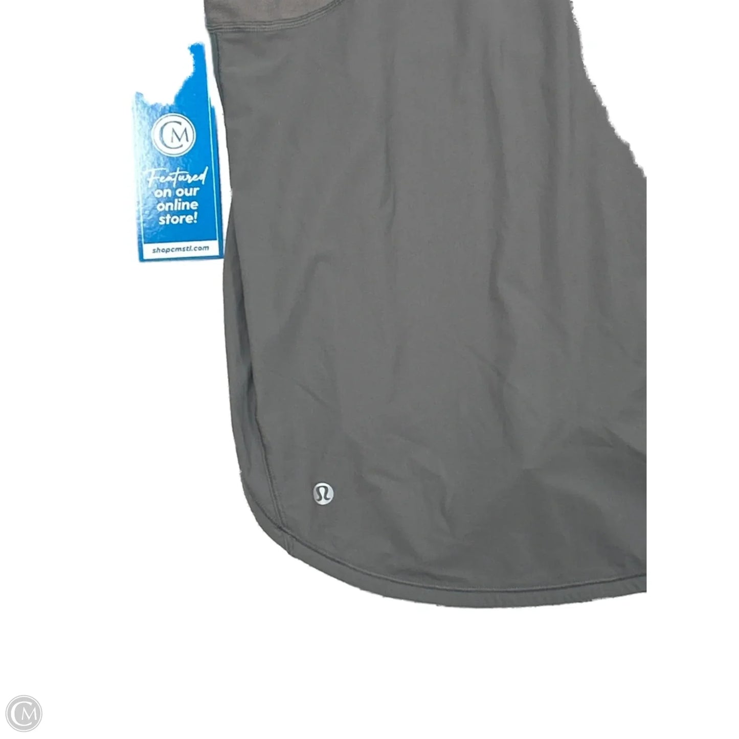 Athletic Tank Top By Lululemon In Grey, Size: M